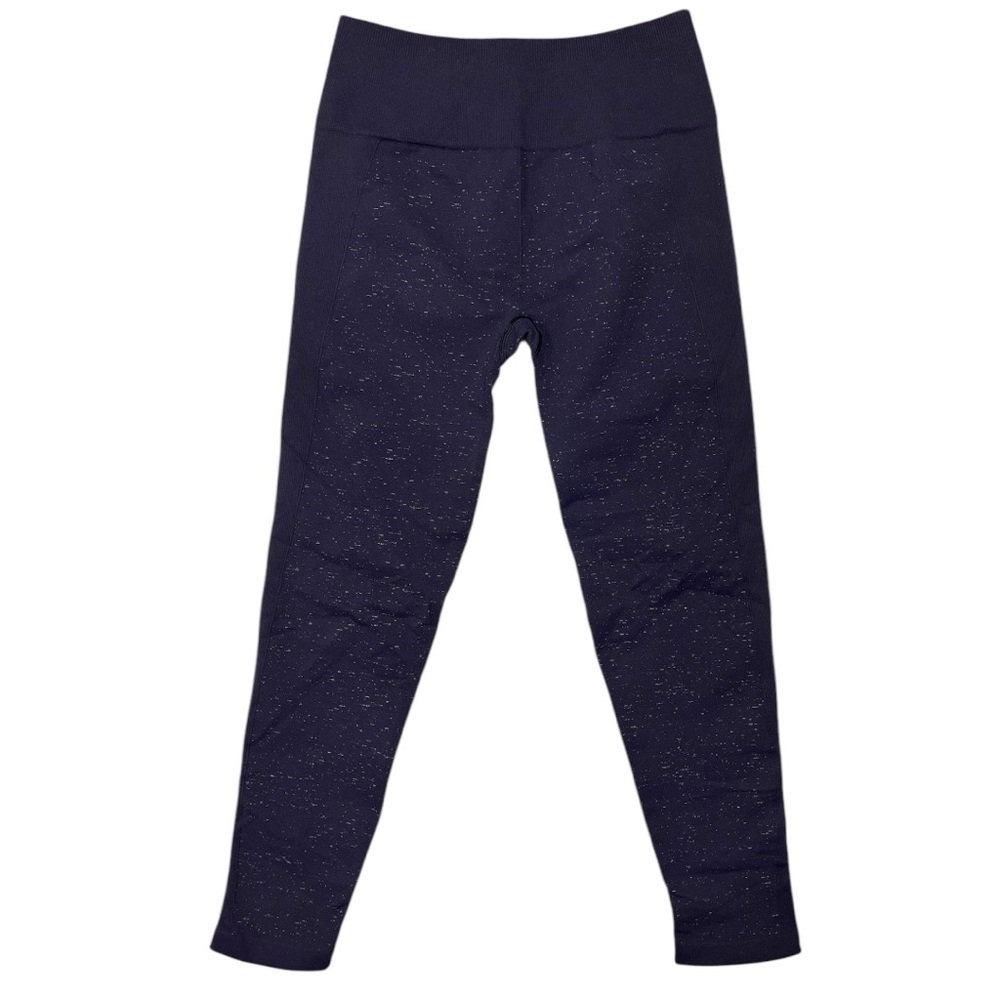 Lululemon Free To Flow Seamless High-Rise Crop 17” size 8 in Midnight Navy - Picture 4 of 8